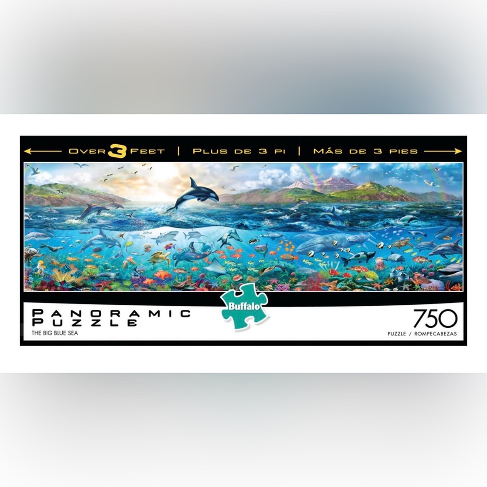 Buffalo Panoramic Puzzle 🧩- The Big Blue Sea 750 Pieces